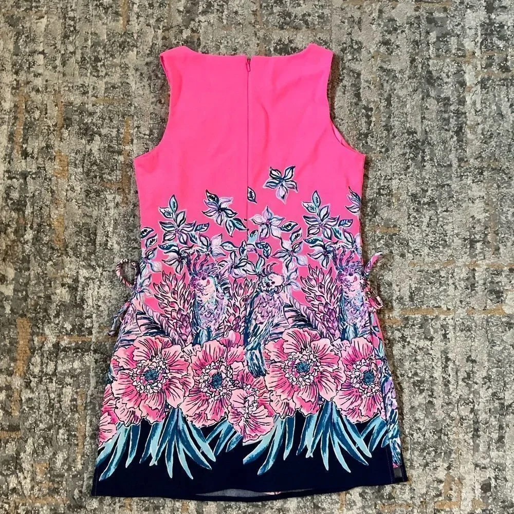 LILLY PULITZER DONNA ROMPER IN PINK TROPICS! EUC! SZ 00